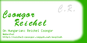 csongor reichel business card